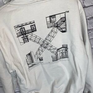 Off White “Palace Arrows” Hoodie. Heavyweight Cotton. Women Size Small.